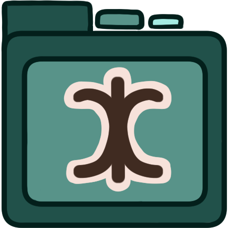 a teal file folder with the bpd symbol on it.